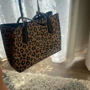 Kate Spade Brown and Black Leopard Print Tote